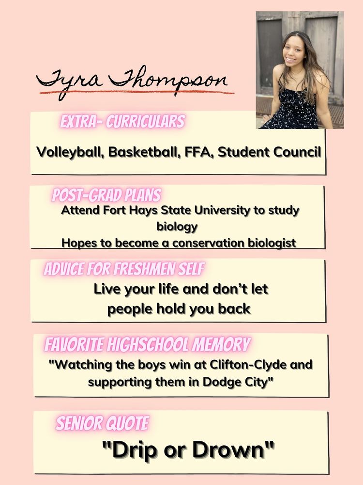 Senior Feature - Tyra Thompson